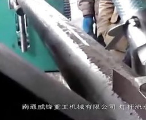 燈桿旗桿生產線設備之自動合縫焊機